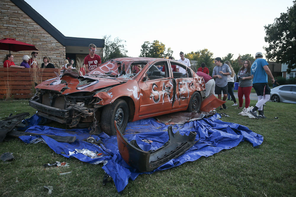 "Beat Texas" Car Smash